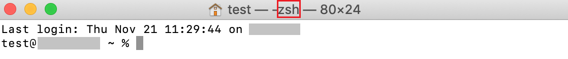 zsh shell